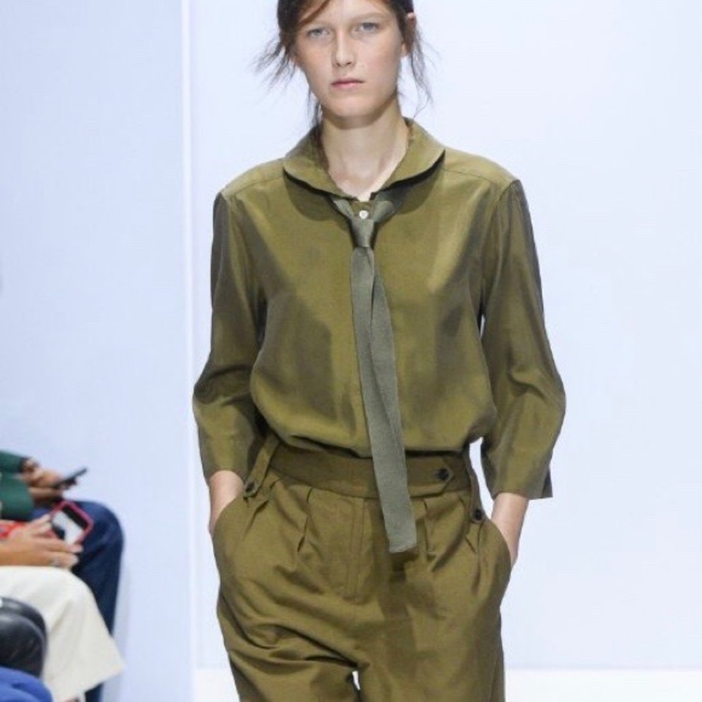 Margaret Howell runway silk blouse